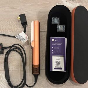 Dyson Airstrait Wet to Dry Straightener Nickel Copper With Case